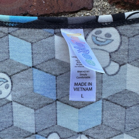 Disney Frozen Snowgies Perfect T Size L Large LuLaRoe Long Tunic T-Shirt - Picture 5 of 12